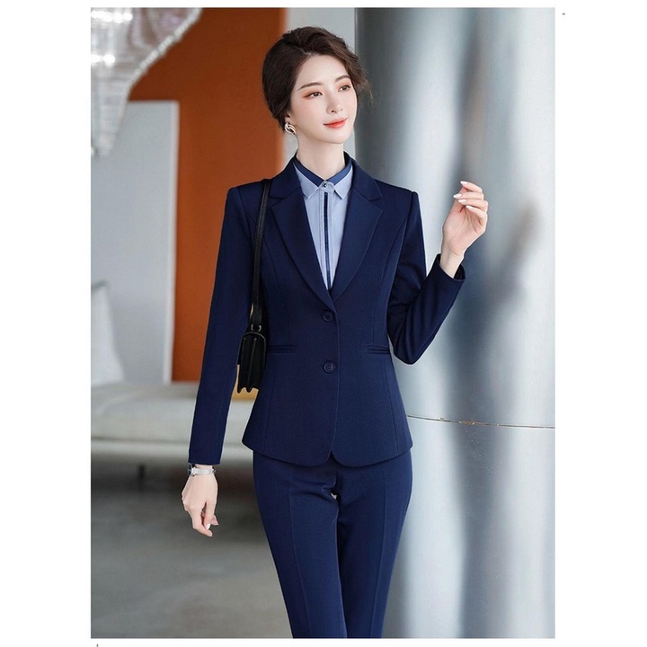 Set Áo Vest Tay Dài + Quần Dài TJ35 - Xanh đen