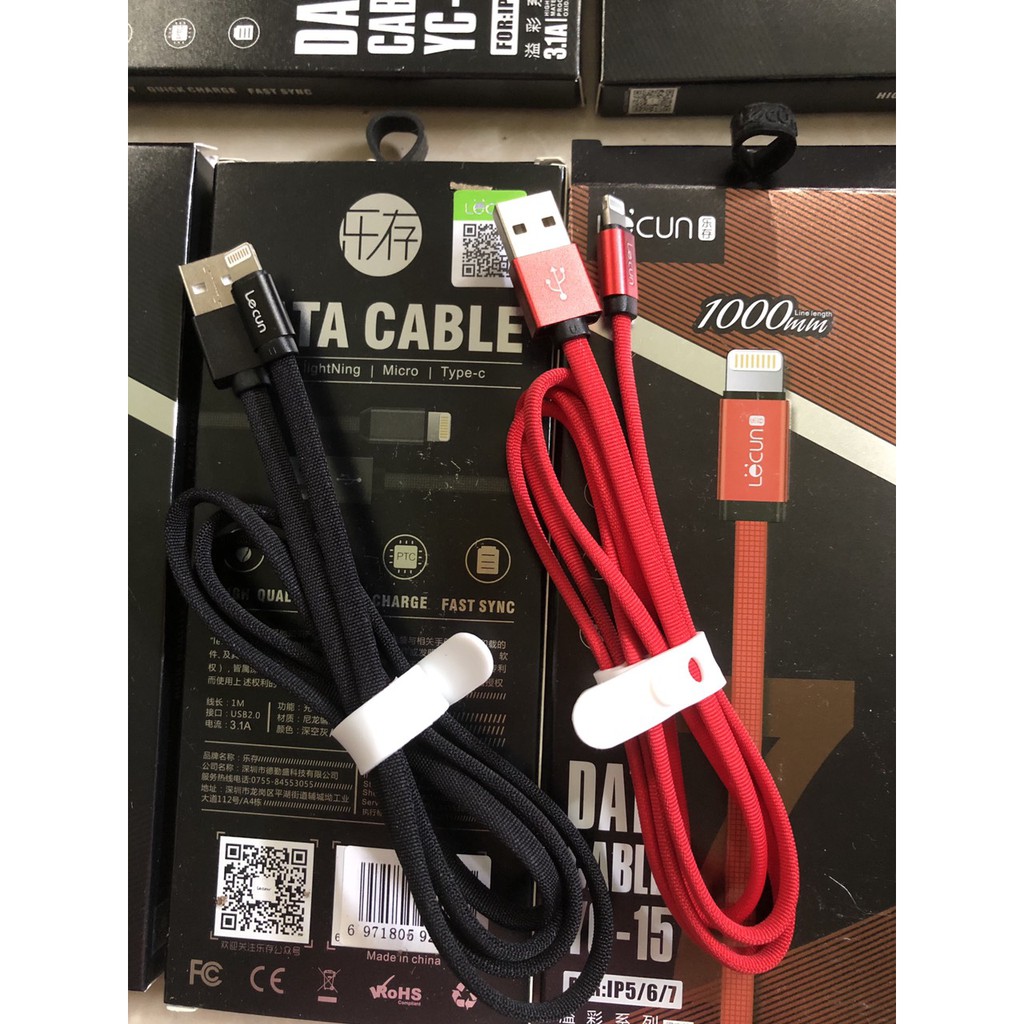 CÁP SẠC LIGHTNING LECUN YC-15