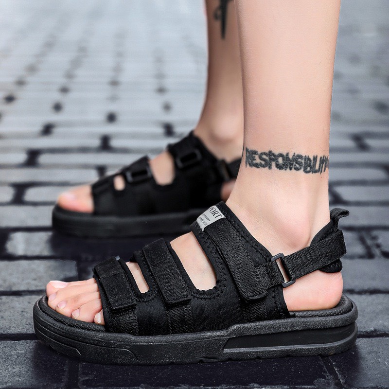Giày MWC 7031 - Giày Sandal Nam Quai Hậu Đế Cao 2 Quai Ngang Trẻ Trung Năng Động