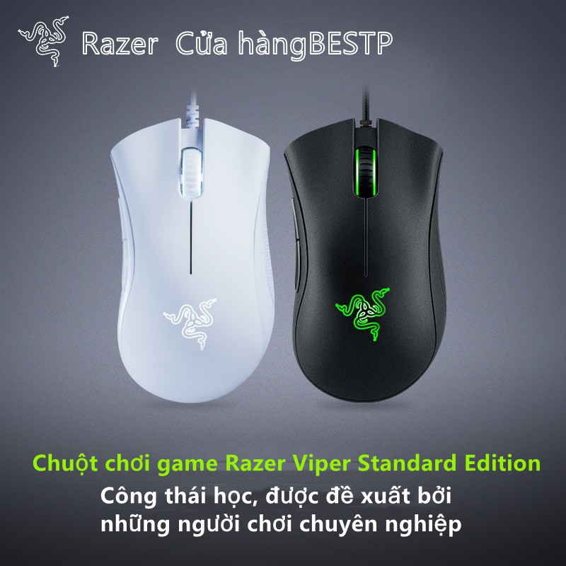 Original Razer DeathAdder Essential Chuột chơi game có dây Mice 6400DPI Cảm biến quang 5 độc lập