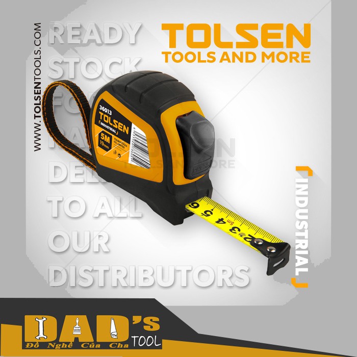 THƯỚC CUỘN TỰ ĐỘNG KHÓA 3/5/8/10M - TOLSEN