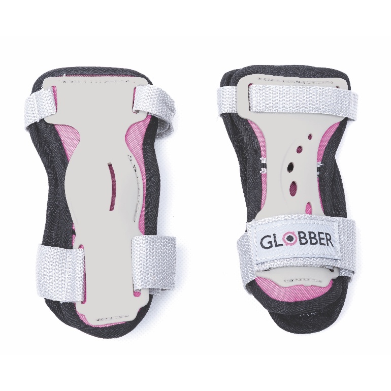 Bộ bảo hộ chơi xe trượt Globber Junior XS cho trẻ em từ 6 đến 10 tuổi (bảo hộ đầu gối, khuỷu tay và bàn tay) - Hồng