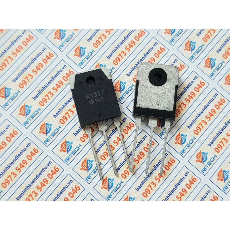 K1317, 2SK1317 Mosfet Kênh-N 2.5A/1500V TO-3P