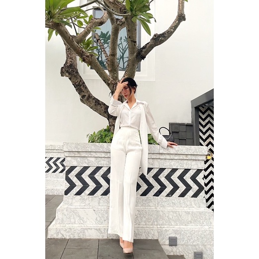 VELLE DESIGN áo sơ mi Joli tơ ý kiểu dáng thanh lịch sang trọng