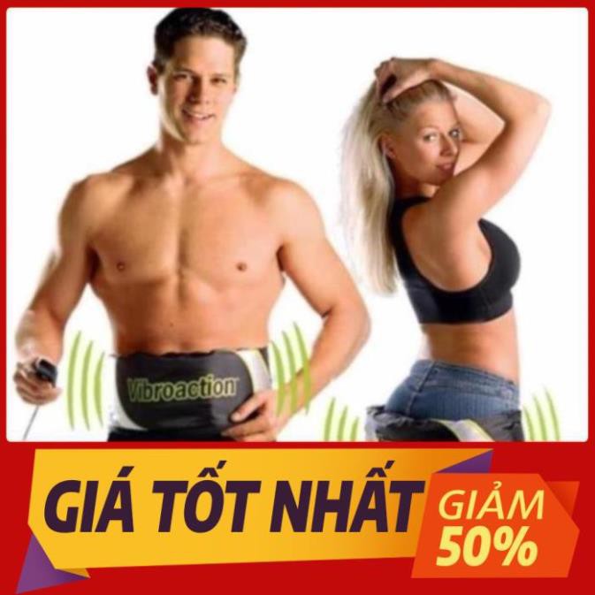 Đai massage thon gọn bụng Vibroaction (Đen)