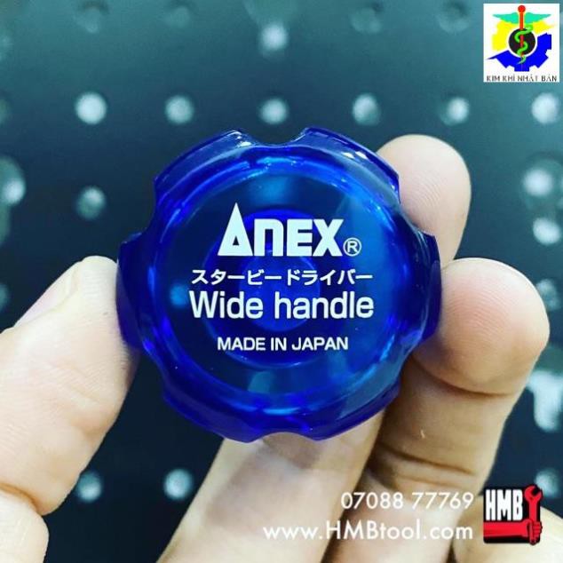 🇯🇵Made in Japan🇯🇵 Bộ tô vít lùn Nhật Bản dạng nắp chai Anex No.62