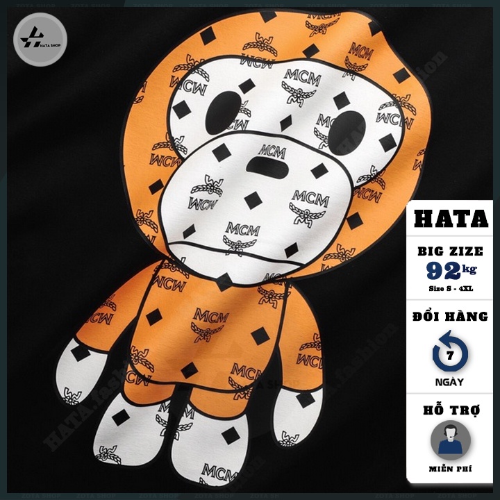 Áo phông cộc tay nam, Áo phông tay ngắn siêu đẹp siêu rẻ HATA Fashion in APE MCM mã XZ501