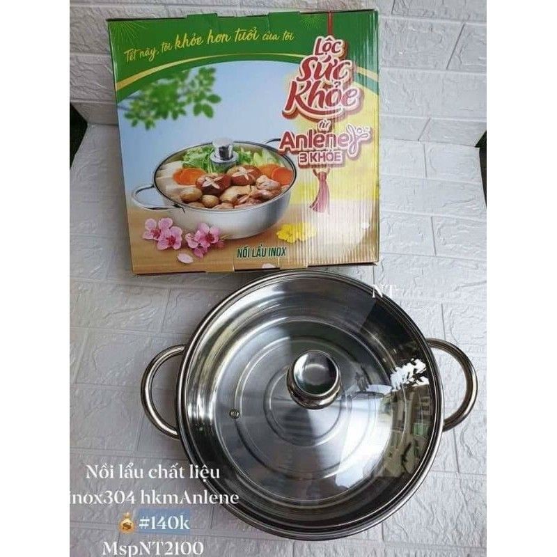 Nồi lẩu inox 28cm