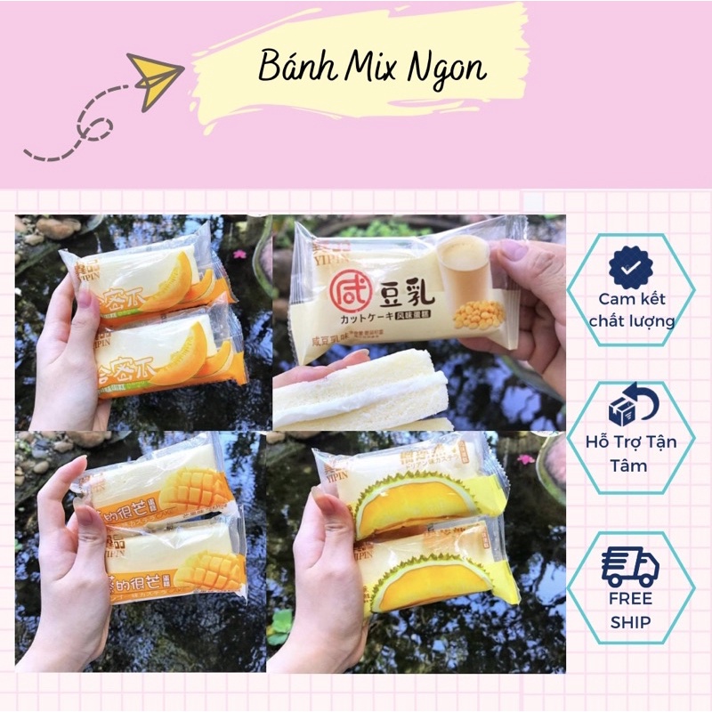 Bánh bông lan yipin hấp các vị , bánh Đậu Nành - shop sỉ