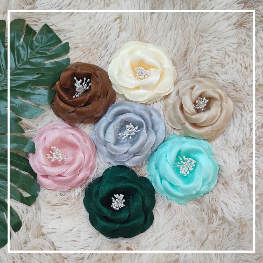 Bông cài áo - trâm cài áo Hoa vải cài áo cao cấp hàng handmade siêu đẹp