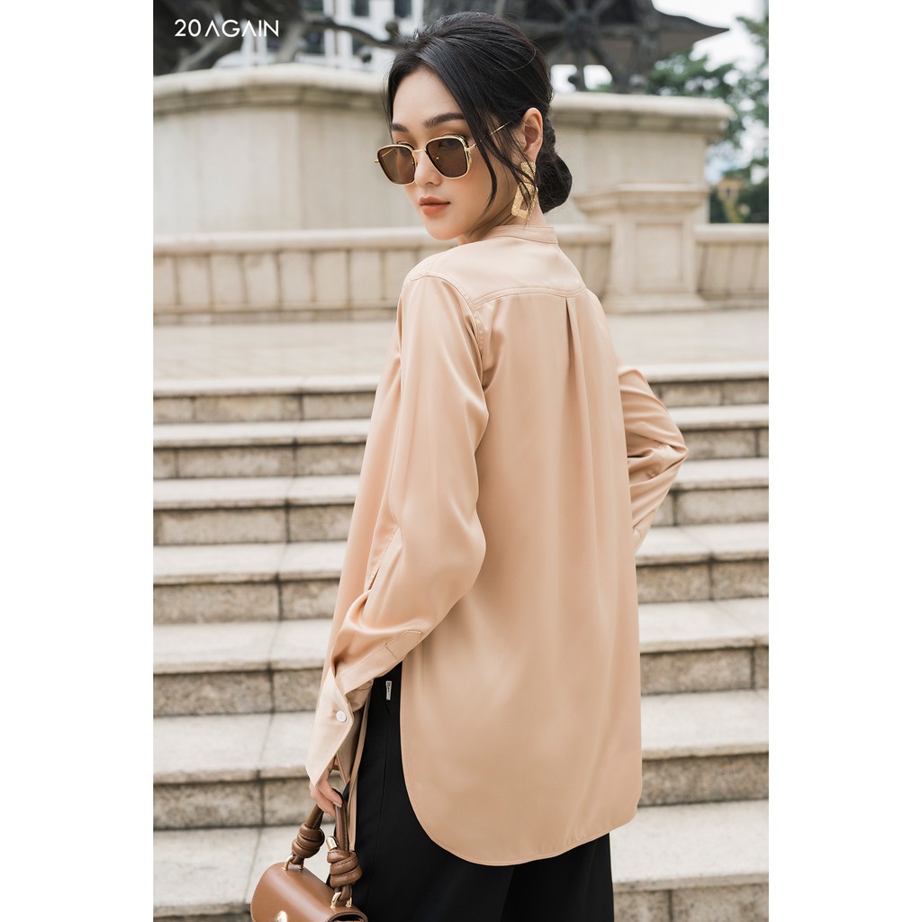 [Mã WABRM50 giảm 15% đơn 99k] Áo sơ mi dây buộc sườn AGAIN ASA1475 | BigBuy360 - bigbuy360.vn