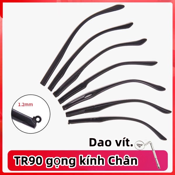 Cặp Chân Kính TR90 1.2mm Thay Thế Có Thể Tháo Rời
