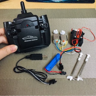 Trọn bộ chế tạo tàu mini điều khiển từ xa 2 chân vịt