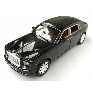 Xe mô hình tĩnh Rolls - Royce Phantom tỉ lệ 1:24 khung thép, sơn tĩnh điện màu Đen