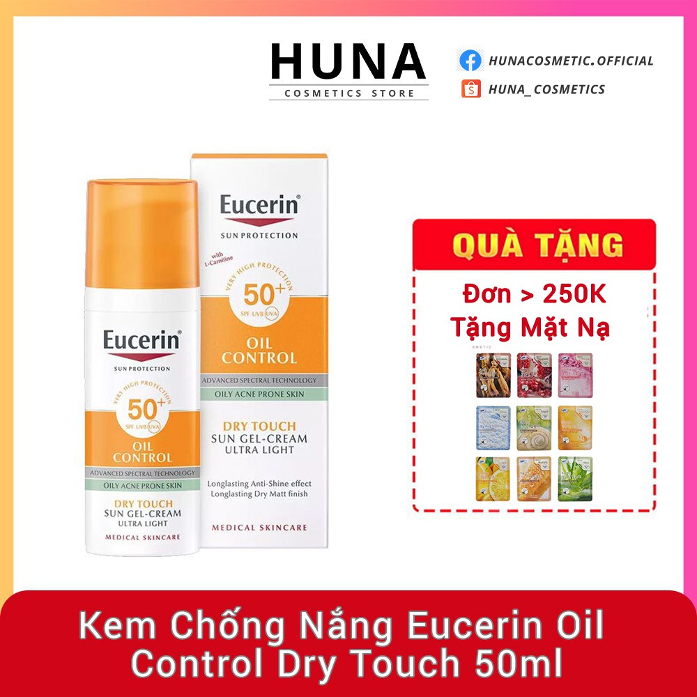  ( AUTH- PHÁP) Kem chống nắng Eucerin Oil Control Dry Touch 50ml