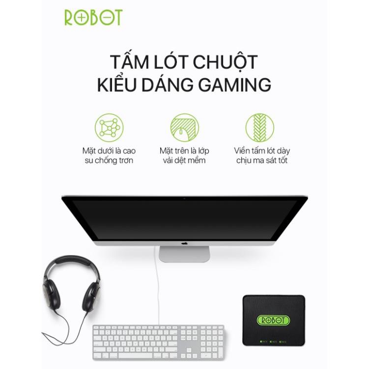 [Mã ELFLASH3 hoàn 10K xu đơn 20K] Tấm Lót Chuột/Bàn Di Chuột Kiểu Dáng Gaming ROBOT RP01 Black – BẢO HÀNH 12 THÁNG | WebRaoVat - webraovat.net.vn