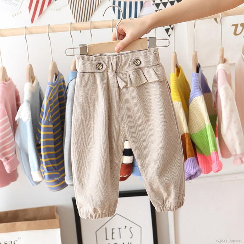 ☀ sunny ღ Baby Girls Cotton Elastic Waist Cartoon Design Bottom Leggings
