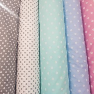 Vải thô lụa chấm bi.khổ 1.6m giá 55k