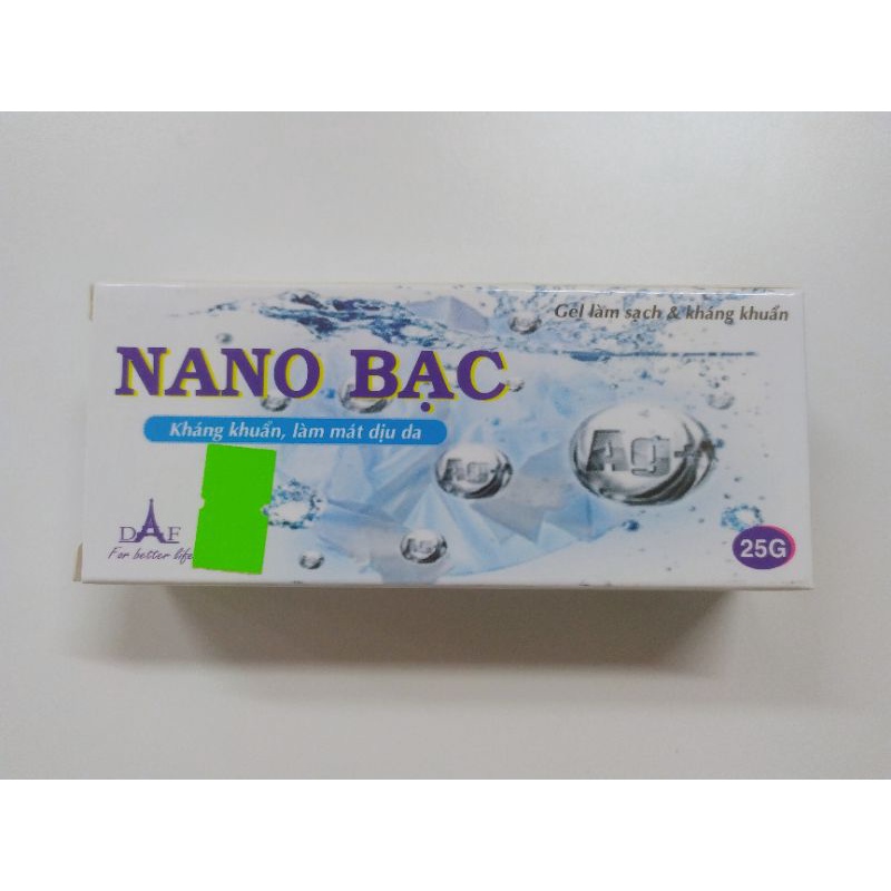 Gel làm sạch và kháng khuẩn NANO BẠC làm dịu da 25g