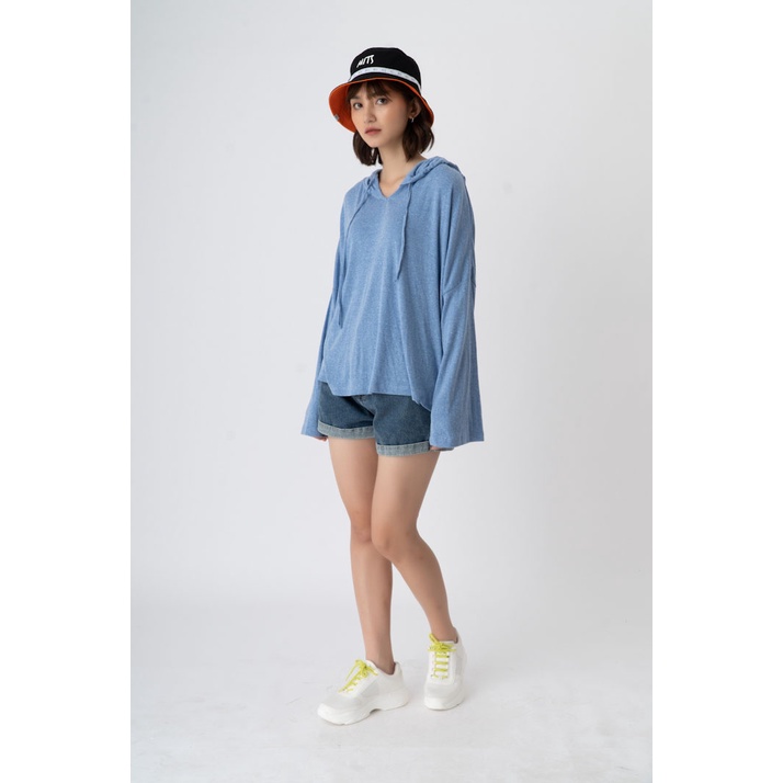 Áo hoodie Nữ BOO Dáng Rộng Cotton Cao Cấp Phối Tay Rộng Cá Tính | BigBuy360 - bigbuy360.vn