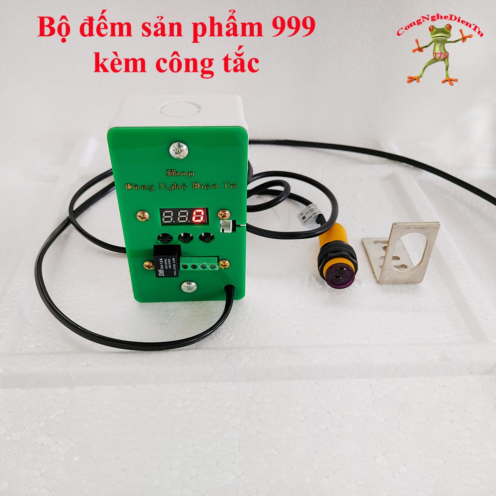 Bộ đếm khoản cách hồng ngoại có công tắc (tặng pat L)