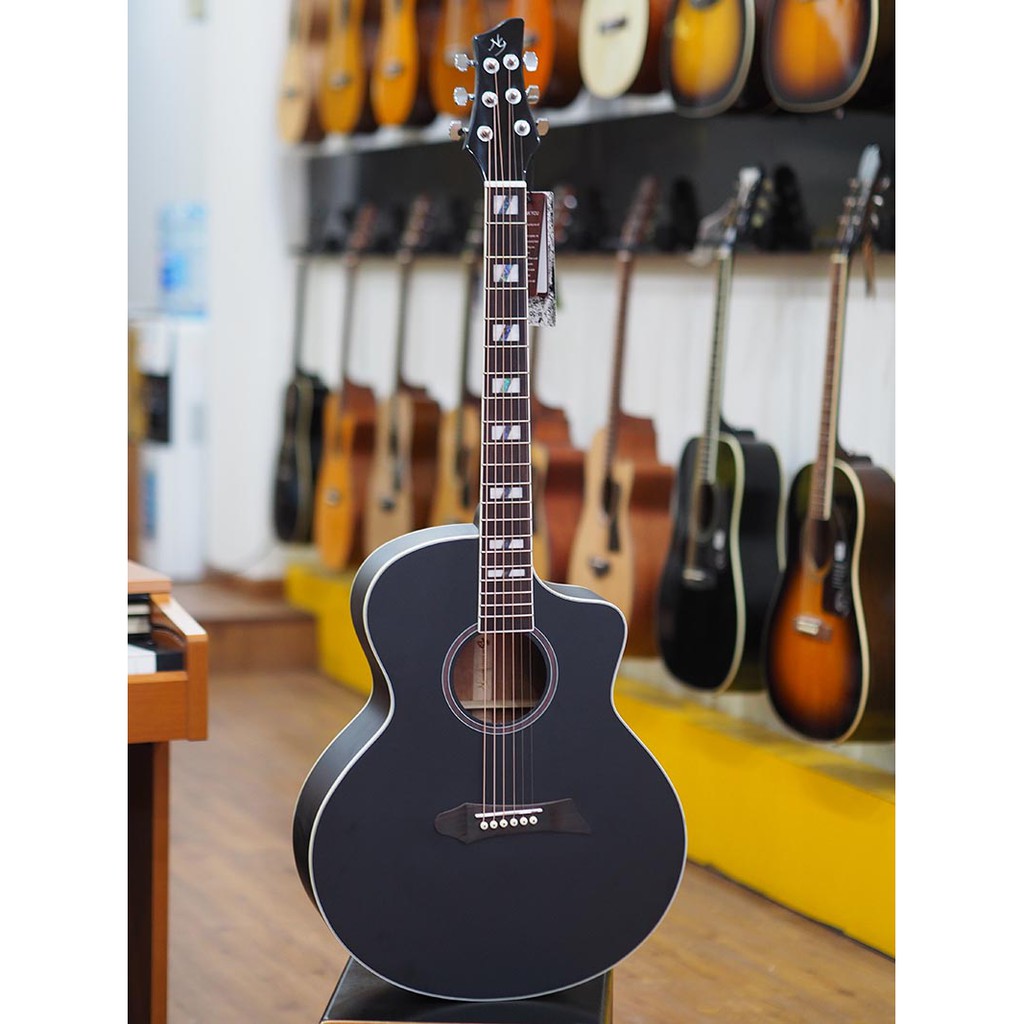 Đàn Guitar Acoustic NG-ST BKS (Solid TOP)