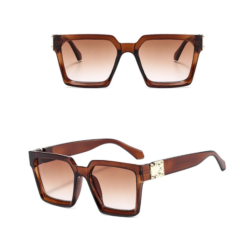 Kính Mát Gọng Vuông Cỡ Lớn Chống Tia Uv Thời Trang Cho Nữ