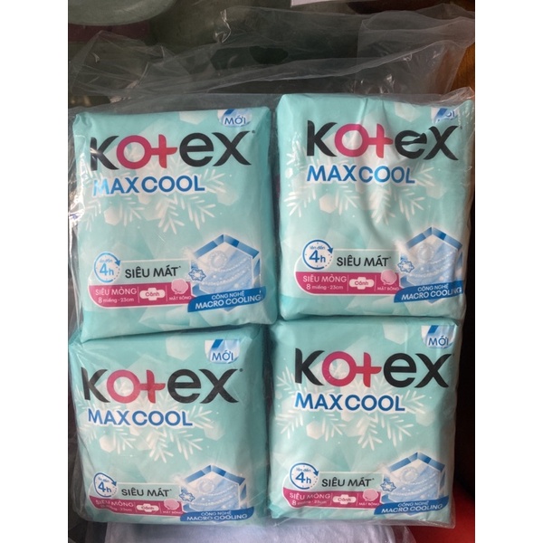 Kotex Maxcool Siêu Mỏng Cánh