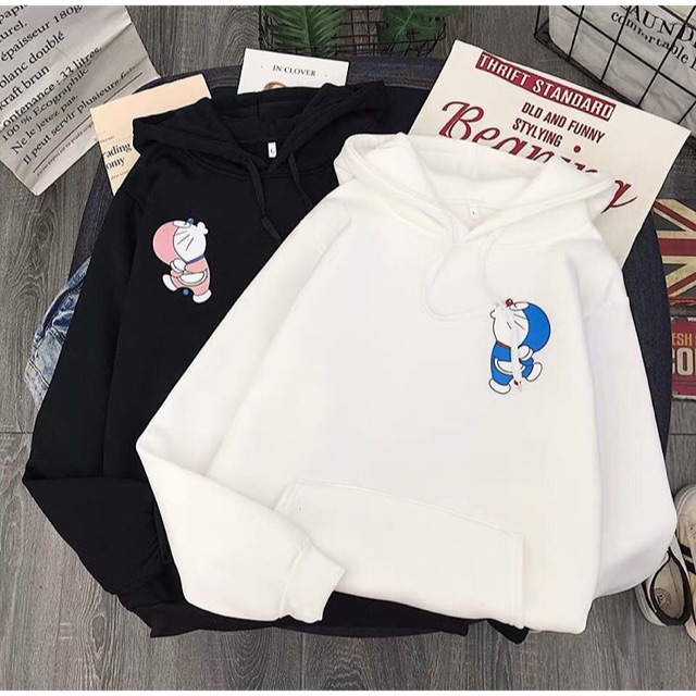 (Mua 1 tặng 1 phần quà) Áo quảng châu nam & nữ ,unisex,ulzzang,có ngoại cỡ ,BIGsize ,nỉ bông cao cấp,hoodie doremon