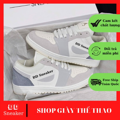 Giày Jordan Nam Nữ JD1, Giày Jordan Cổ Thấp Paris Full Box Bill Free Ship Toàn Quốc