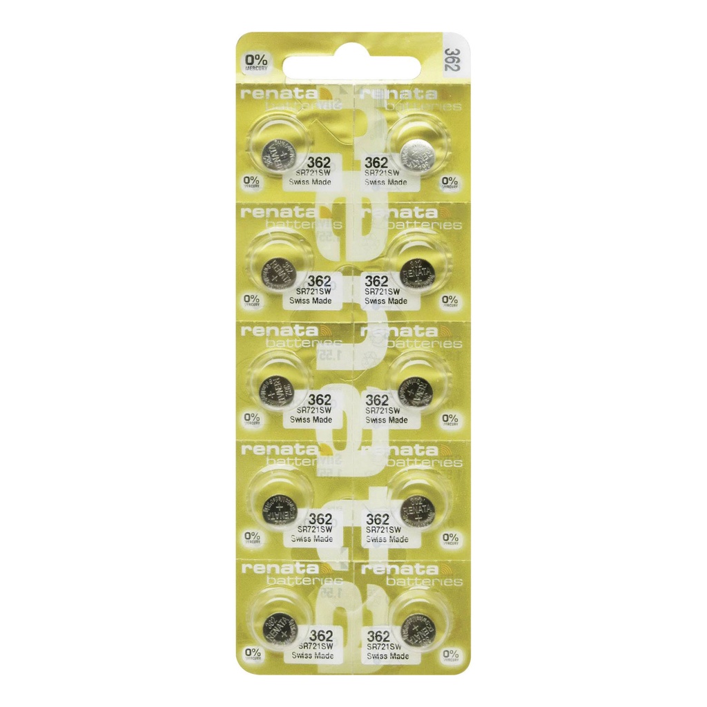 Pin đồng hồ Thụy Sỹ RENATA 362 / SR721SW oxit bạc Made in Swiss CHÍNH HÃNG