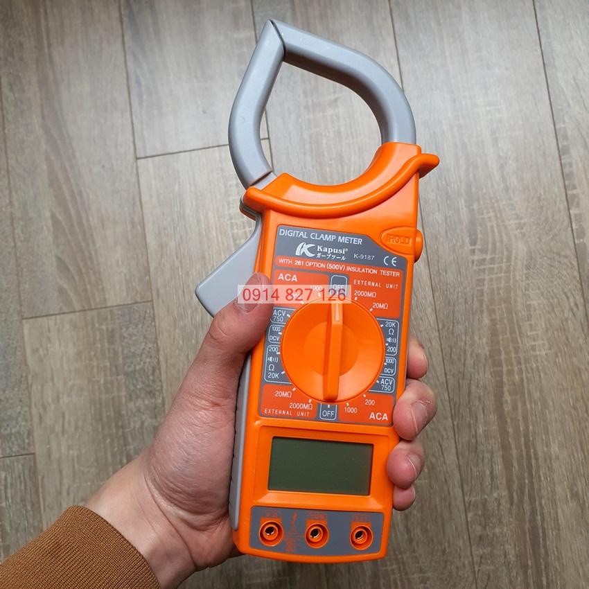 Ampe kềm đo điện Kapusi Nhật Bản, tặng bút thử điện Kapusi , BH 12 tháng Dụng cụ sửa chữa Tuấn Mã