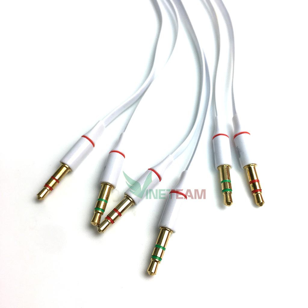 CÁP GỘP AUDIO VÀ MICRO 2 JACK 3.5MM CHÂN CẮM SANG 1 JACK 3.5MM DẠNG LỖ -dc1307