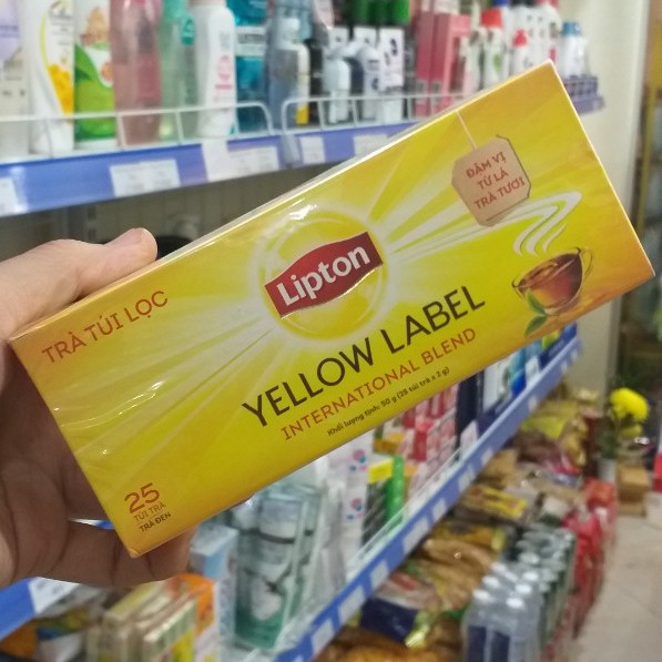 LIPTON Trà Túi Lọc Yellow Label 25 gói x 1 hộp