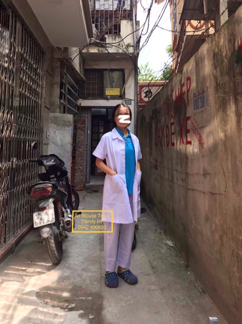 [Giá sỉ] Áo blouse trắng cộc tay, dài tay nam nữ đứng dáng chuẩn form (có áo blu nam nữ dài tay và cộc tay) | BigBuy360 - bigbuy360.vn