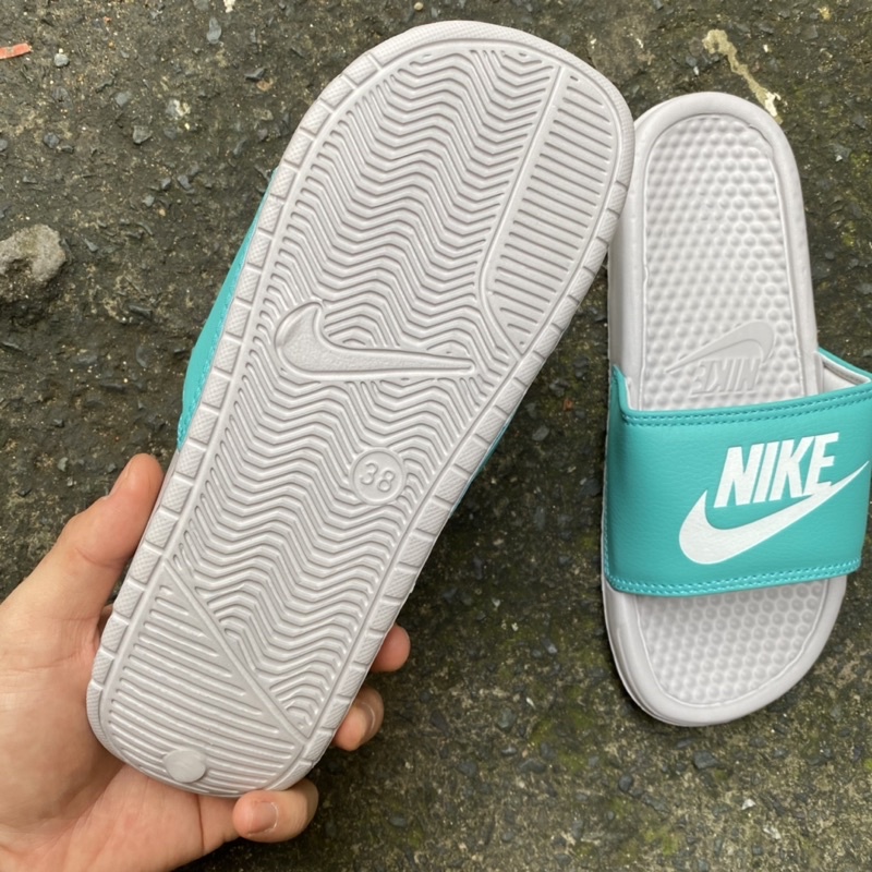 dép quai ngang nike-màu xanh nam nữ hàng đẹp kèm hộp