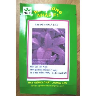Gói 10 gram hạt giống rau dền đỏ lá liễu