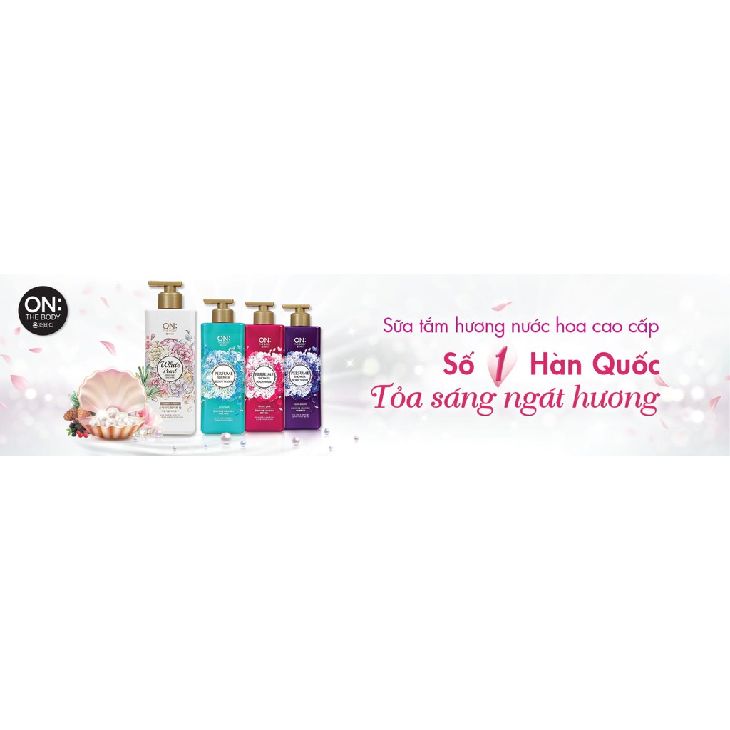 Sữa tắm nước hoa On The Body Perfume White Pearl 1000g