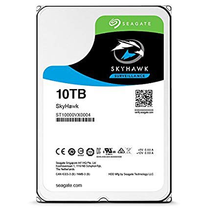 Ổ cứng gắn trong Seagate SkyHawk™AI 10TB 3.5" SATA 6Gb/s/256MB Cache/ 7200RPM (ST10000VE0008)