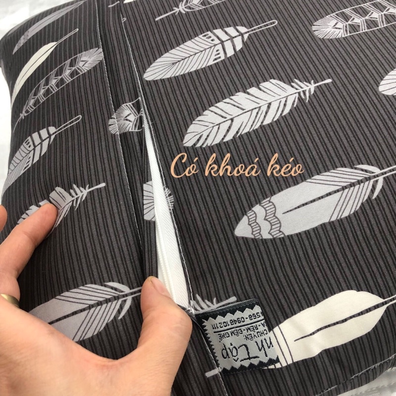 Vỏ Gối Cotton Thô Lụa Hàn Bình Tập Chăn Ga Size 50 x 70, 45x65 , 35x50 | BigBuy360 - bigbuy360.vn
