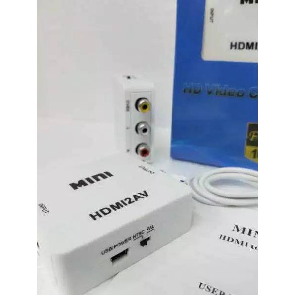 Hộp Chuyển Đổi Hdmi Sang Rca Av / Mini Hdmi2av / Mini Hdmi2av Tv Box Hdmi 2av