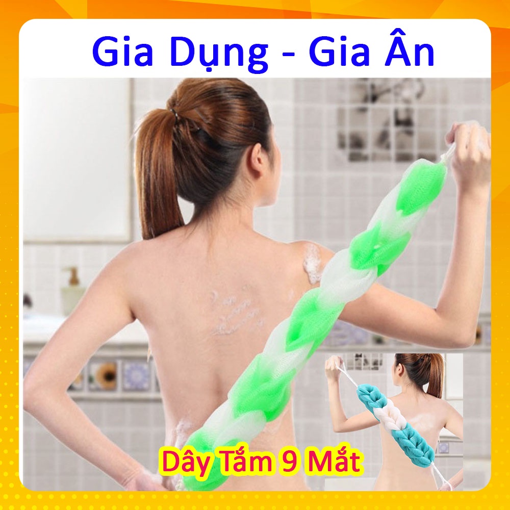 Cọ Tắm,Massage, Đá Biển Chà Gót Chân Tẩy Tế Bào Chết 4 In 1. Dây chà lưng, dây tắm nhiều màu- Gia Ân