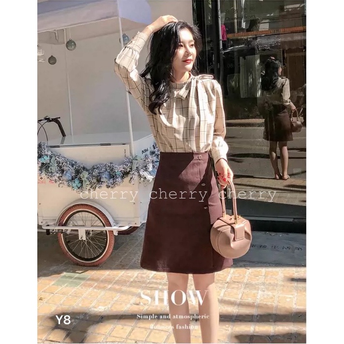 Sét đồ công sở cổ nơ Y8