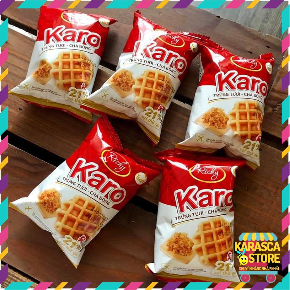 Bánh Karo Thùng 48,Bánh Karo Trứng Tươi Chà Bông Cho Bữa Sáng Tiện Lợi | BigBuy360 - bigbuy360.vn