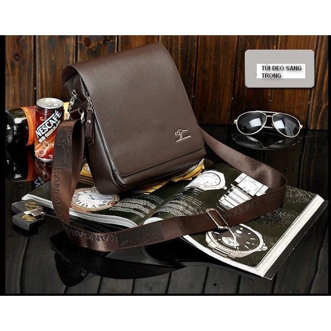 Túi đeo chéo Kangaroo nam cao cấp vừa Ipad KDR-TDC028 KODOROS | BigBuy360 - bigbuy360.vn