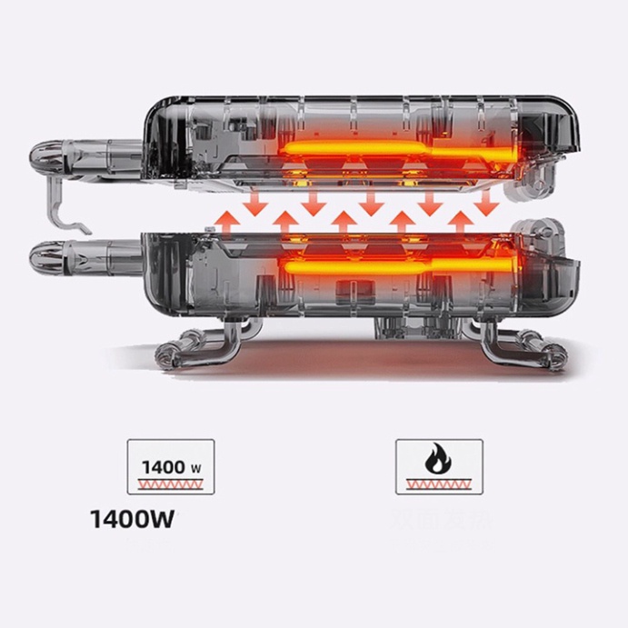 Máy nướng kẹp bánh mì đôi, nướng thịt Sokany