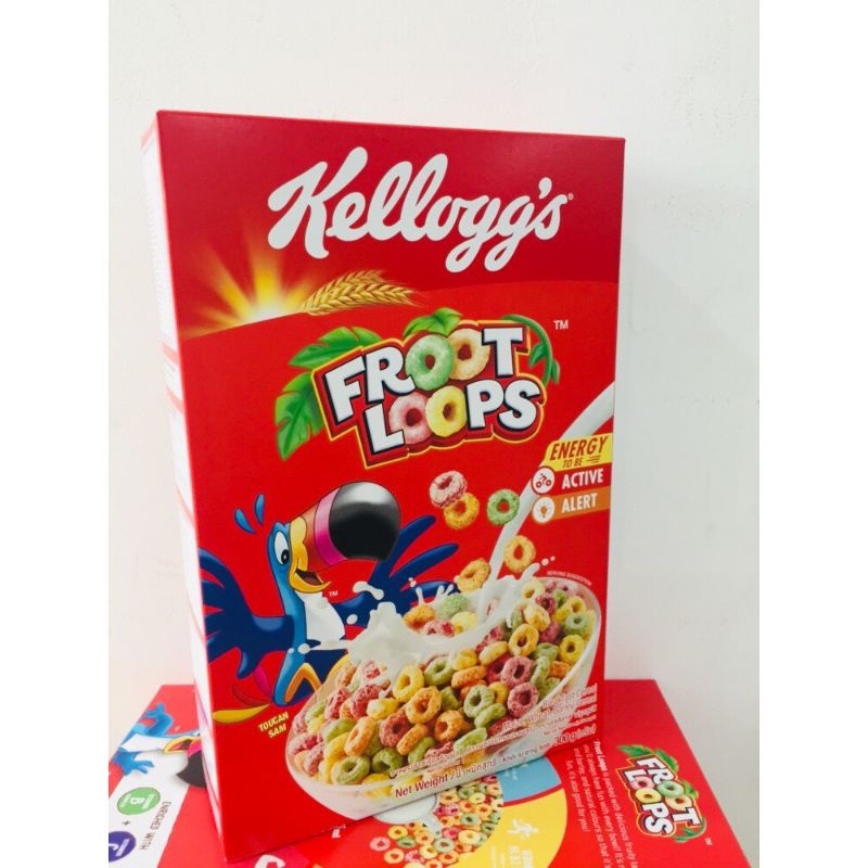 Ngũ cốc Dinh Dưỡng/ Bánh ăn sáng Kellogg's Frooit Loops 300g