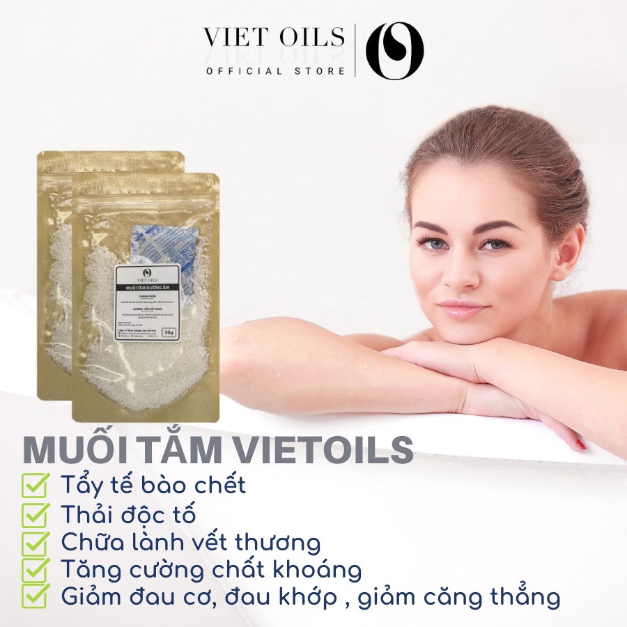 Muối tắm dưỡng ẩm tẩy tế bào chết Viet Oils