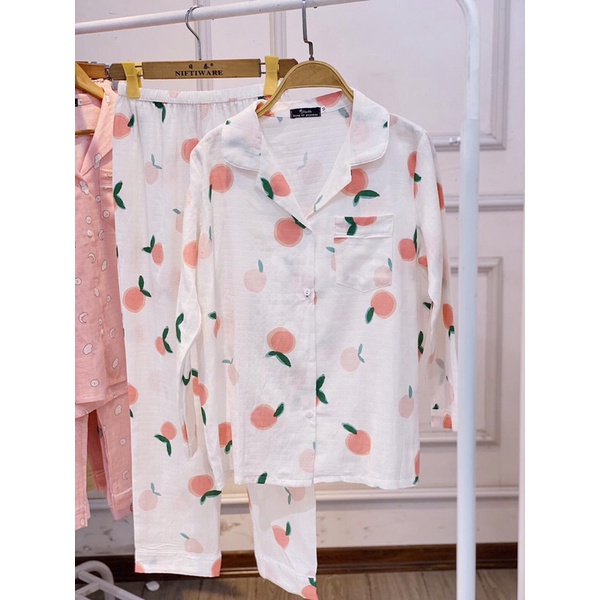 BỘ PIJAMAS Bộ mặc nhà pijama XÔ NHẬT SỢI TRE DÀI TAY HÀNG CAO CẤP | BigBuy360 - bigbuy360.vn