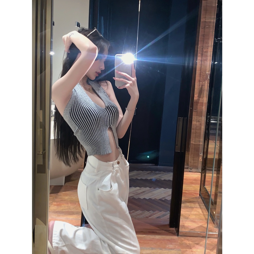 Áo hai dây cổ chữ v gợi cảm cho nữ